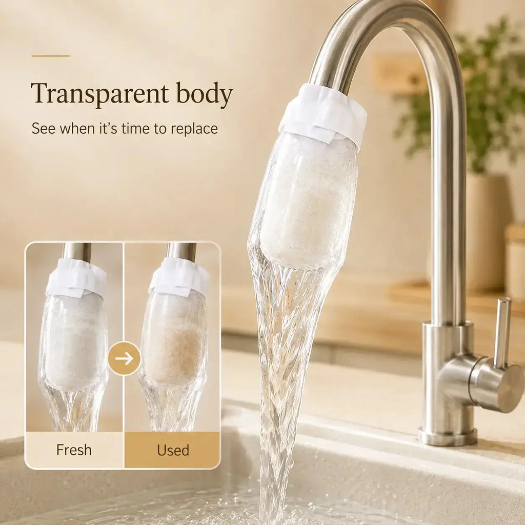 Faucet Water Filter Bag for Kitchen Sink, Removes Rust & Impurities, Reusable Purifier Pouch for Tap Water, Spring Water, Camping & Travel